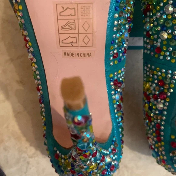 Lauren Lorraine Jeweled High Heels - Picture 11 of 11